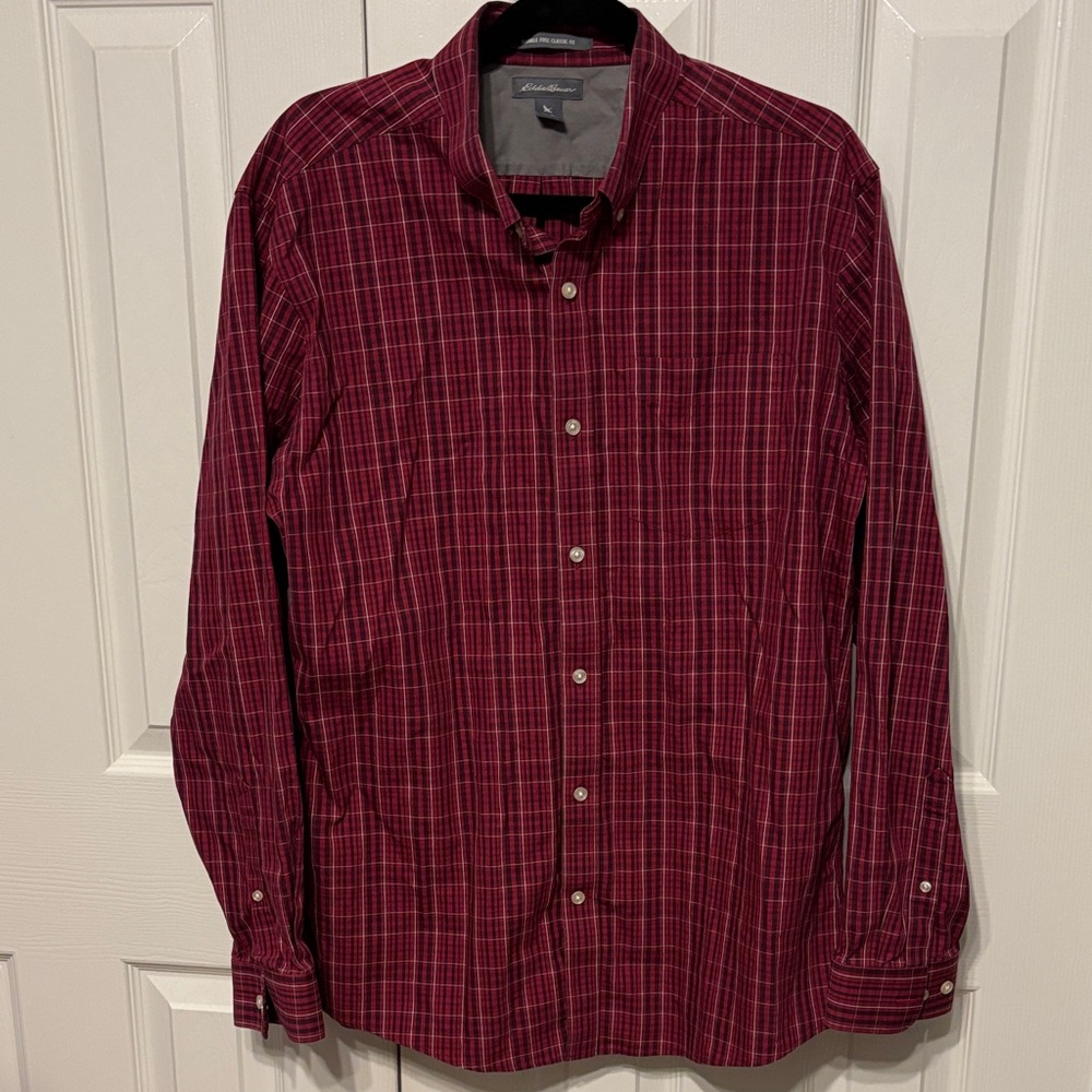 Eddie Bauer Button Front Flex Shirt